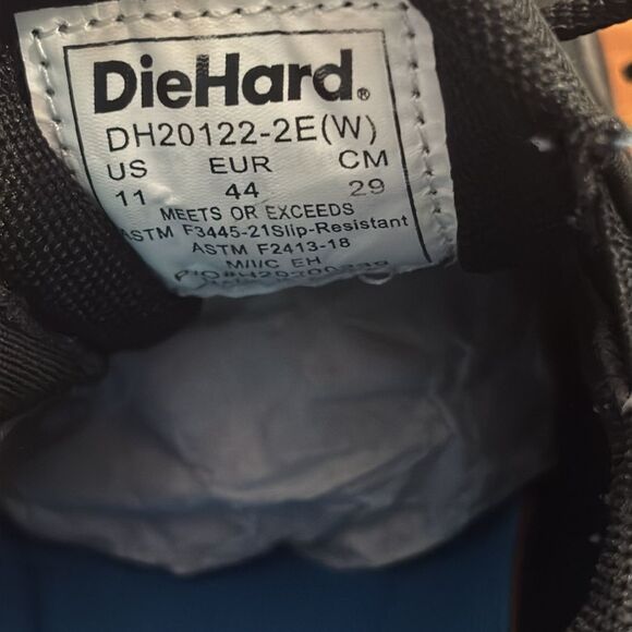 Die Hard Bonneville Black Men Comp Toe Athletic Safety Shoe Size 11 Wide DH20122 - Picture 8 of 12